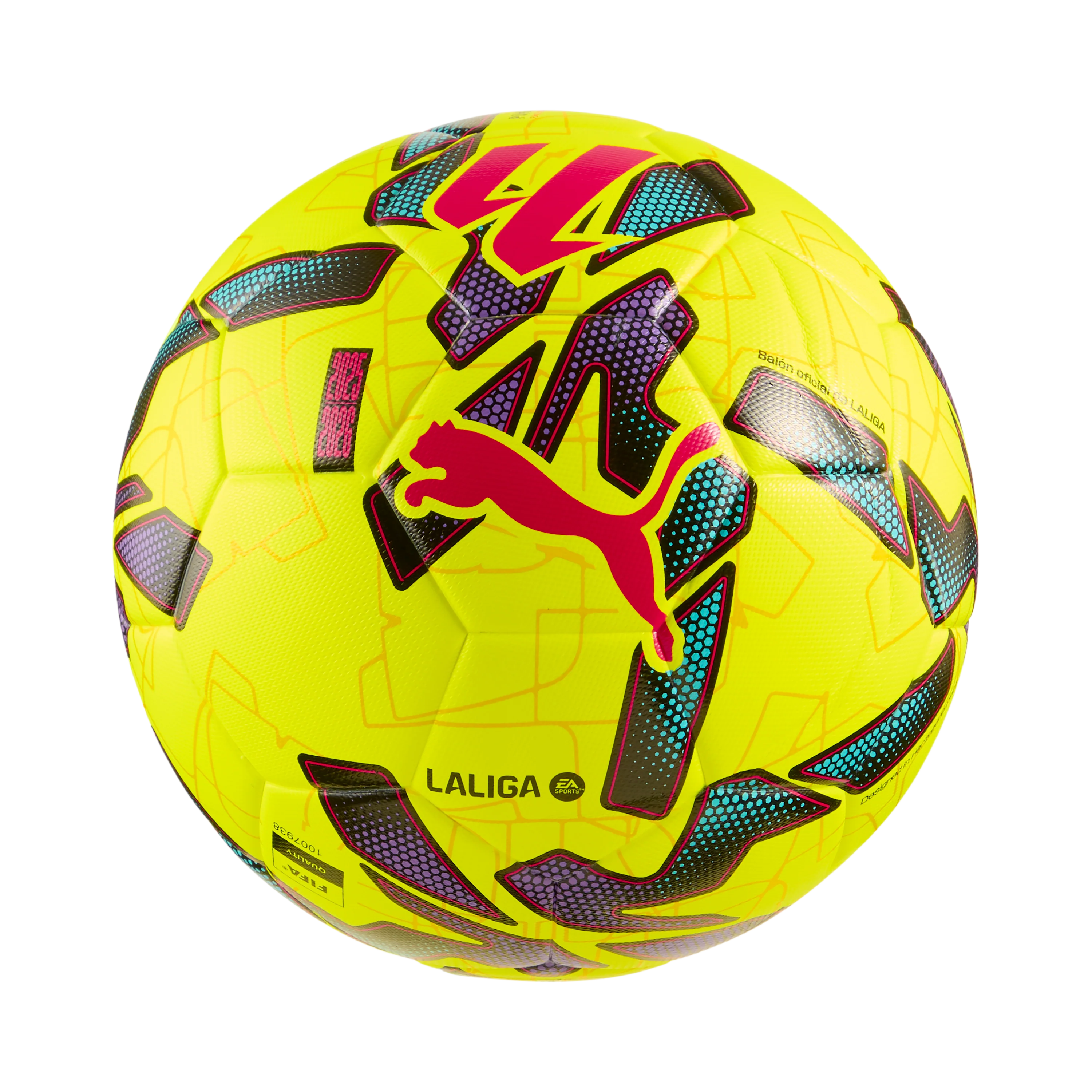 PUMA Orbita LaLiga 1 FIFA QUALITY Soccer Ball Fluor Yellow